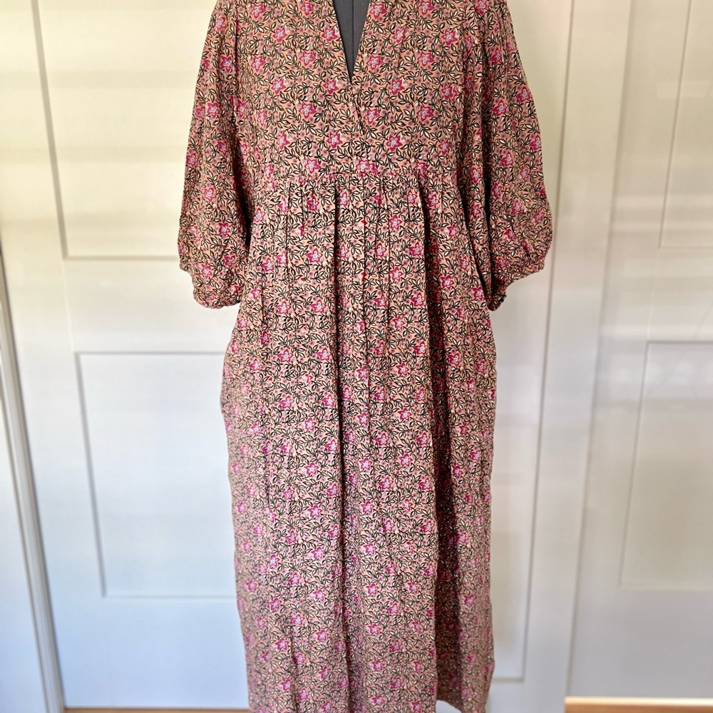 Floral Pink Maxi Dress